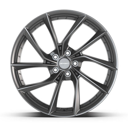 20x9 DEFIANT DF06 Dark Satin Charcoal Wheel 5x120 (35mm)