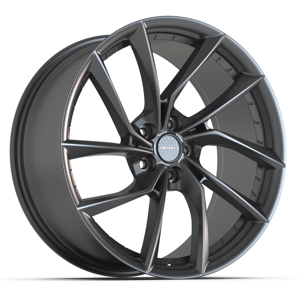 20x9 DEFIANT DF06 Dark Satin Charcoal Wheel 5x120 (35mm)