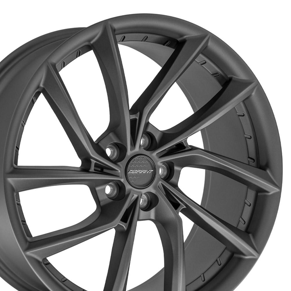 20x9 DEFIANT DF06 Dark Satin Charcoal Wheel 5x120 (35mm)