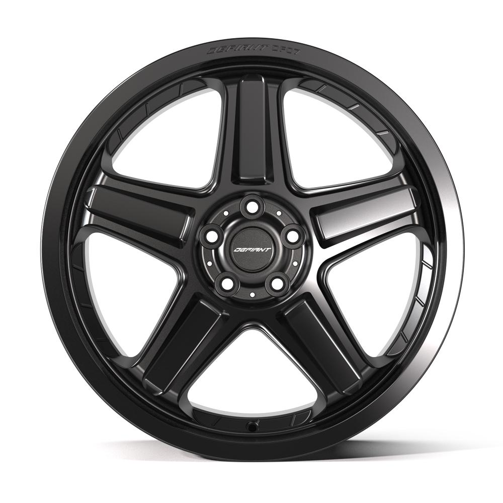 20x9.5 DEFIANT DF07 Satin Black Wheel 5x115 (15mm)