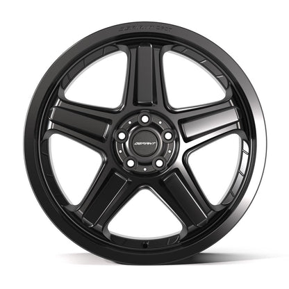 20x9.5 DEFIANT DF07 Satin Black Wheel 5x115 (15mm)