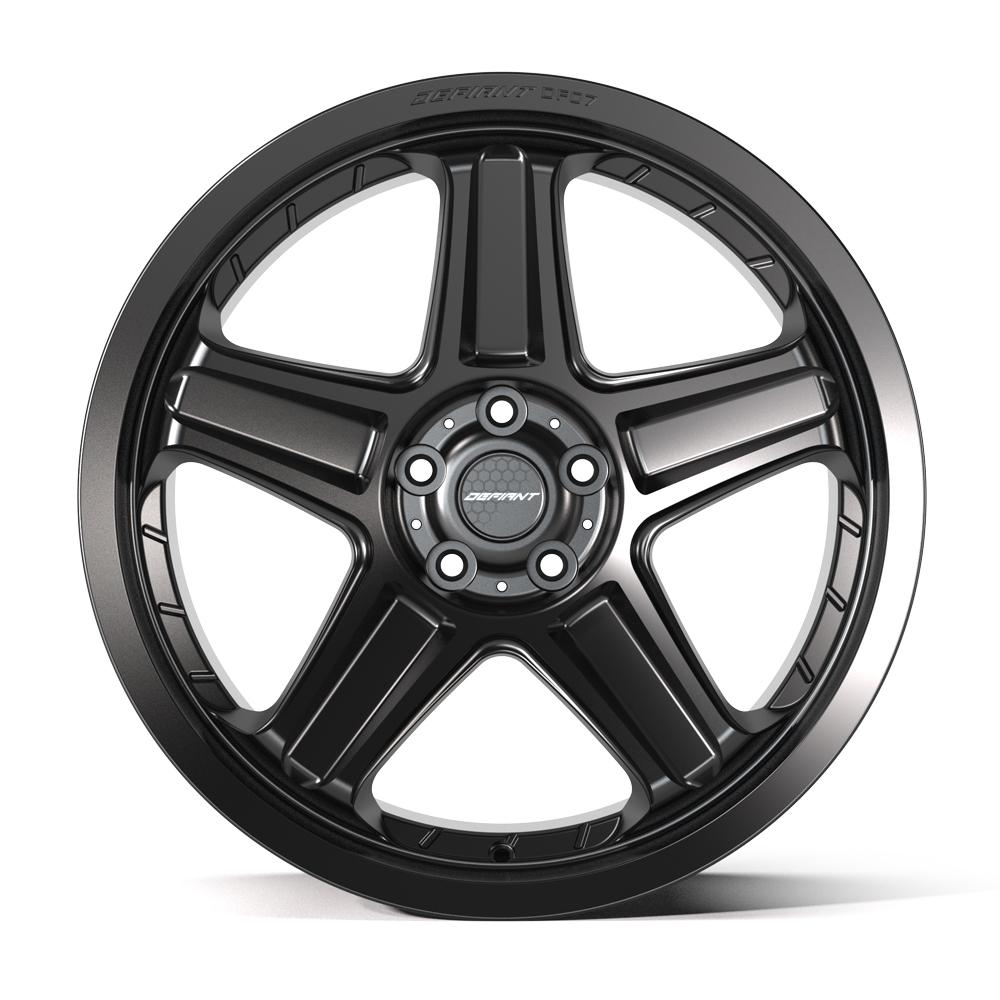 20x10.5 DEFIANT DF07 Satin Black Wheel 5x115 (26mm)