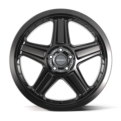 20x10.5 DEFIANT DF07 Satin Black Wheel 5x115 (26mm)