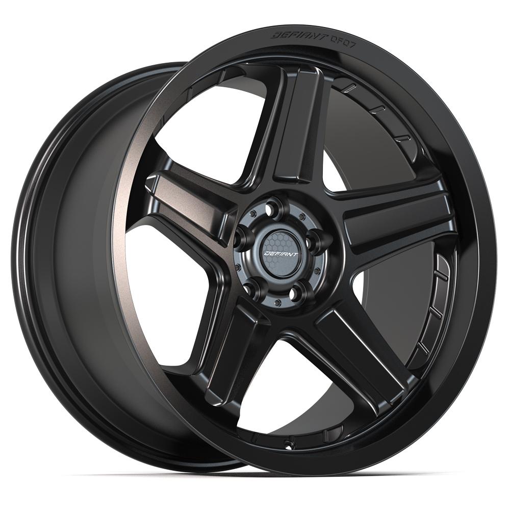 20x10.5 DEFIANT DF07 Satin Black Wheel 5x115 (26mm)