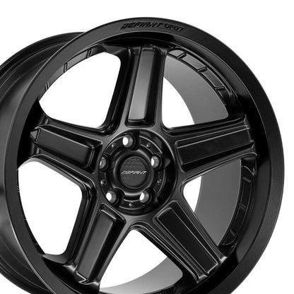 20x10.5 DEFIANT DF07 Satin Black Wheel 5x115 (26mm)