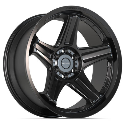 22x10 DEFIANT DF07 Satin Black Wheel 6x5.5 (-12mm)