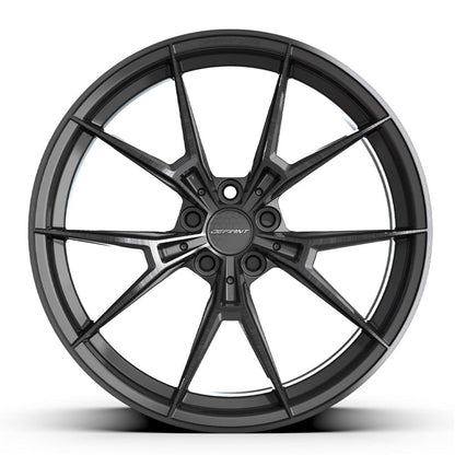 20x9 DEFIANT DF09 Black Machined with Tinted Clear Wheel 5x112 (40mm)