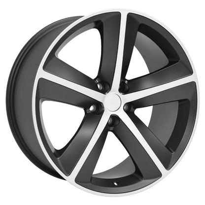 20x9 OE Wheels DG05 Satin Black Machined Wheel 5x115 (20mm)