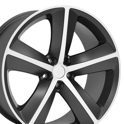 20x9 OE Wheels DG05 Satin Black Machined Wheel 5x115 (20mm)