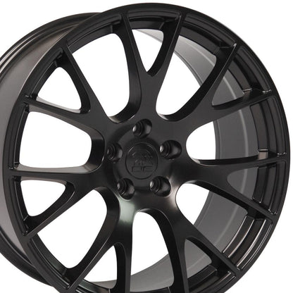 22x9 OE Wheels DG15 Satin Black Wheel 5x115 (18mm)