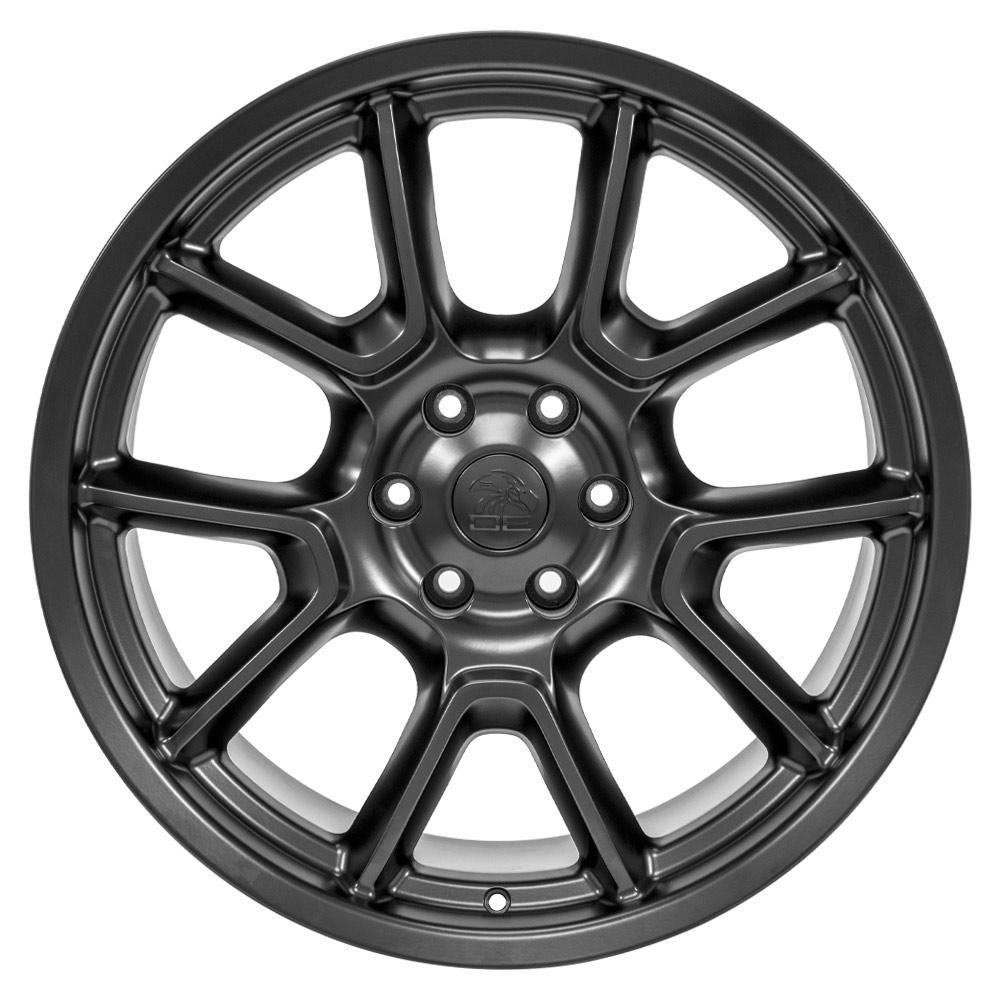 22x9.5 OE Wheels DG21 Satin Black Wheel 6x5.5 (9mm)