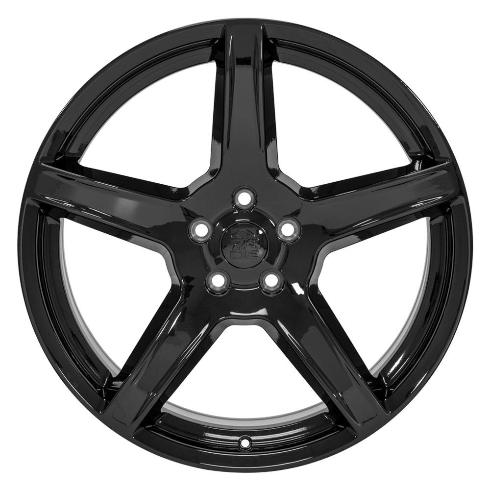 22x9.5 OE Wheels DG22 Gloss Black Wheel 5x5 (29mm)