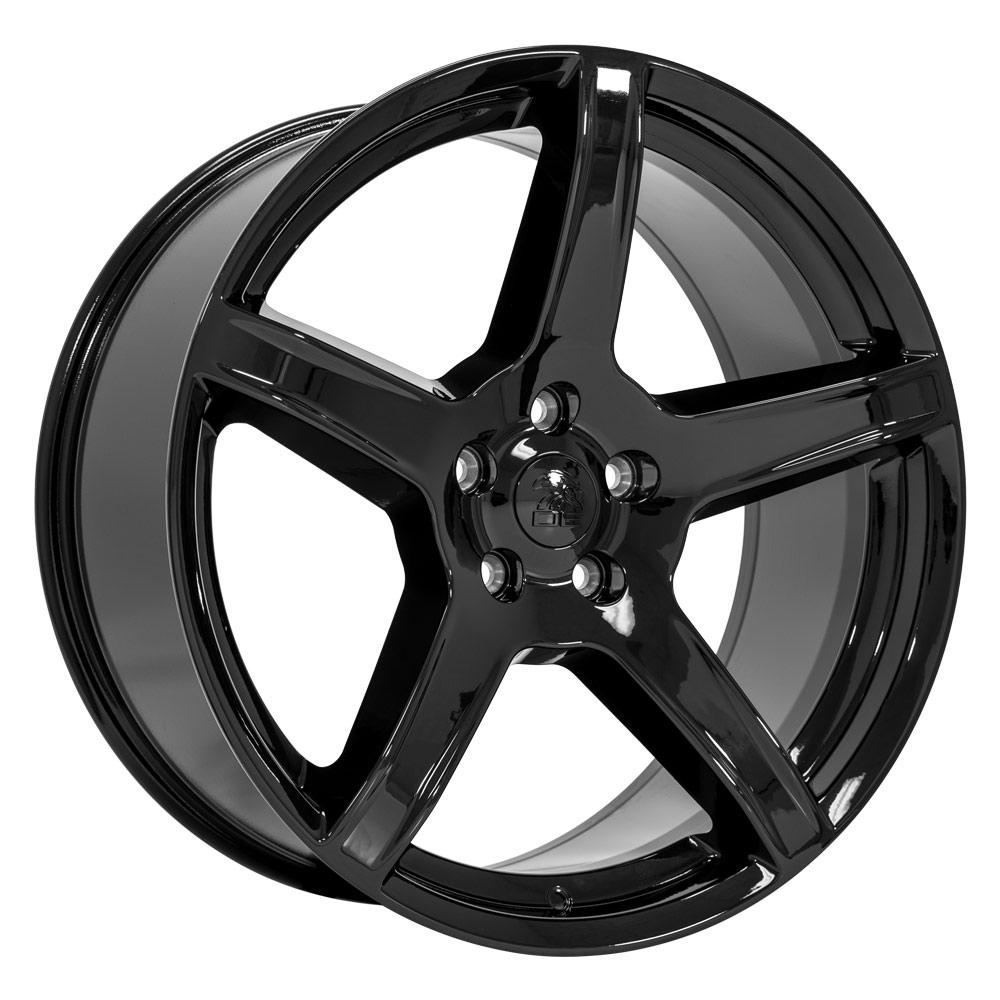 22x9.5 OE Wheels DG22 Gloss Black Wheel 5x5 (29mm)