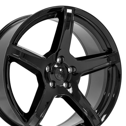 22x9.5 OE Wheels DG22 Gloss Black Wheel 5x5 (29mm)