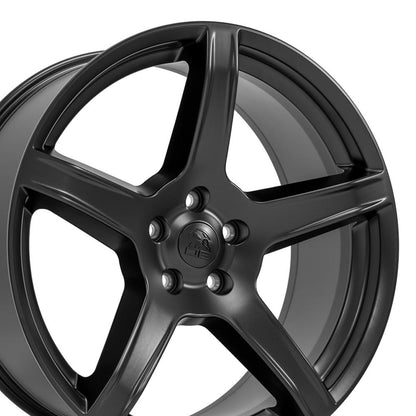 22x9.5 OE Wheels DG22 Satin Black Wheel 5x5 (29mm)