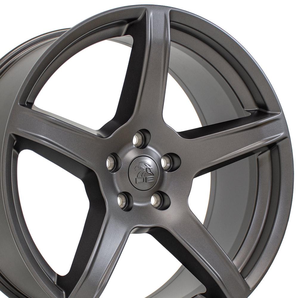 22x9.5 OE Wheels DG22 Satin Gunmetal Wheel 5x5 (29mm)