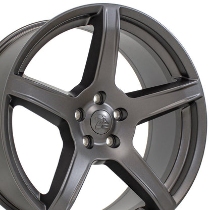 22x9.5 OE Wheels DG22 Satin Gunmetal Wheel 5x5 (29mm)