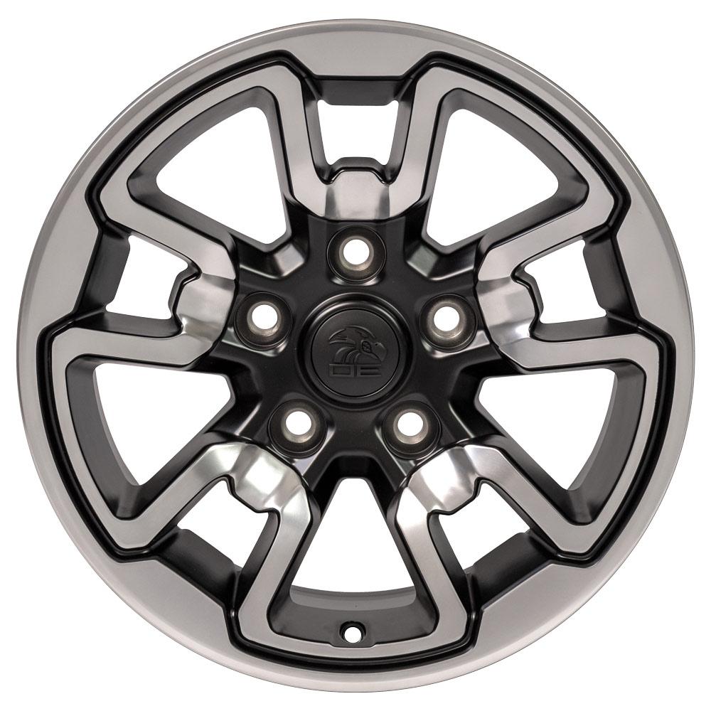 17x8 OE Wheels DG55 Polished with Painted Inlay Wheel 5x5.5 (18mm)