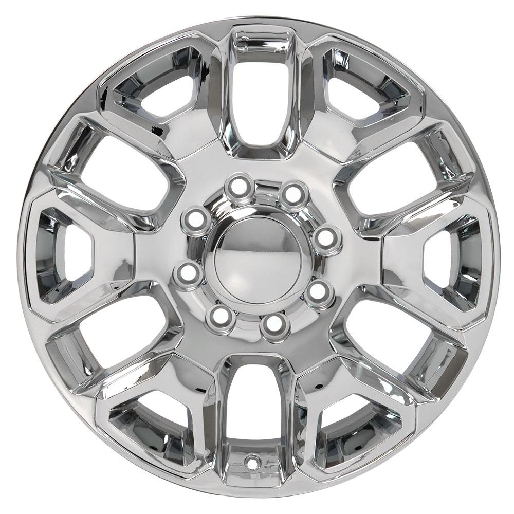 20x8 OE Wheels DG66 Chrome with Chrome Insert Wheel 8x6.5 (54.65mm)