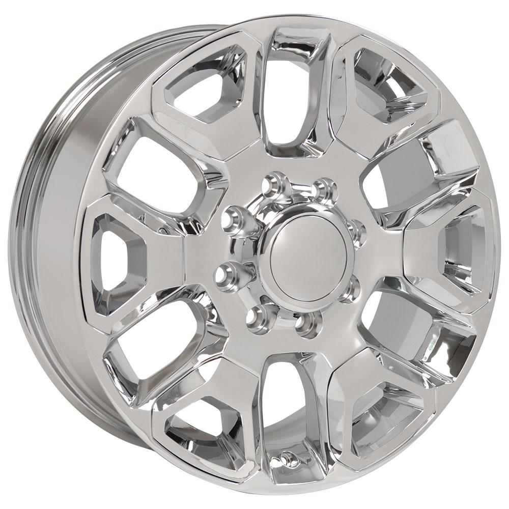 20x8 OE Wheels DG66 Chrome with Chrome Insert Wheel 8x6.5 (54.65mm)