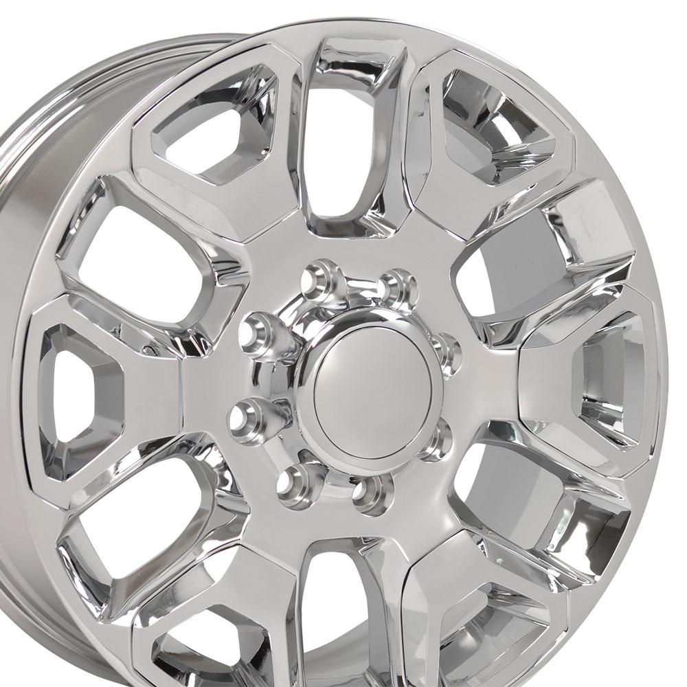 20x8 OE Wheels DG66 Chrome with Chrome Insert Wheel 8x6.5 (54.65mm)