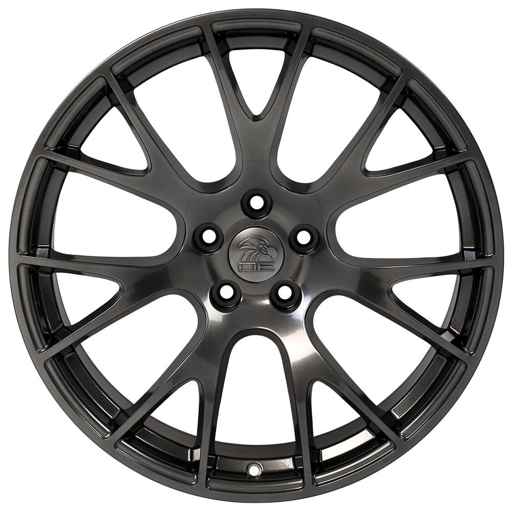 22x10 OE Wheels DG69 Hyper Black Wheel 5x5.5 (25mm)