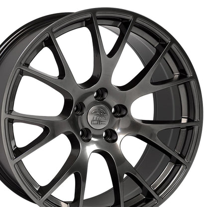 22x10 OE Wheels DG69 Hyper Black Wheel 5x5.5 (25mm)