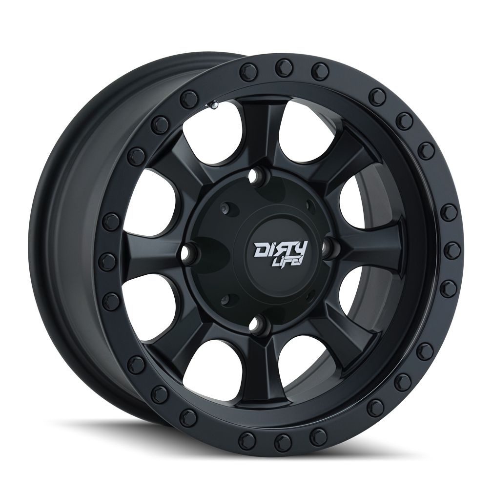 14x7 Dirty Life Ironman Matte Black ATV Wheel 4x110 (13mm)