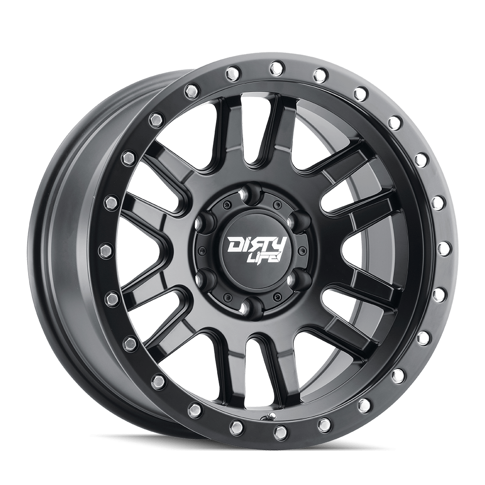 17x9 Dirty Life Canyon Pro Matte Black Wheel 6x5.5 (-12mm)