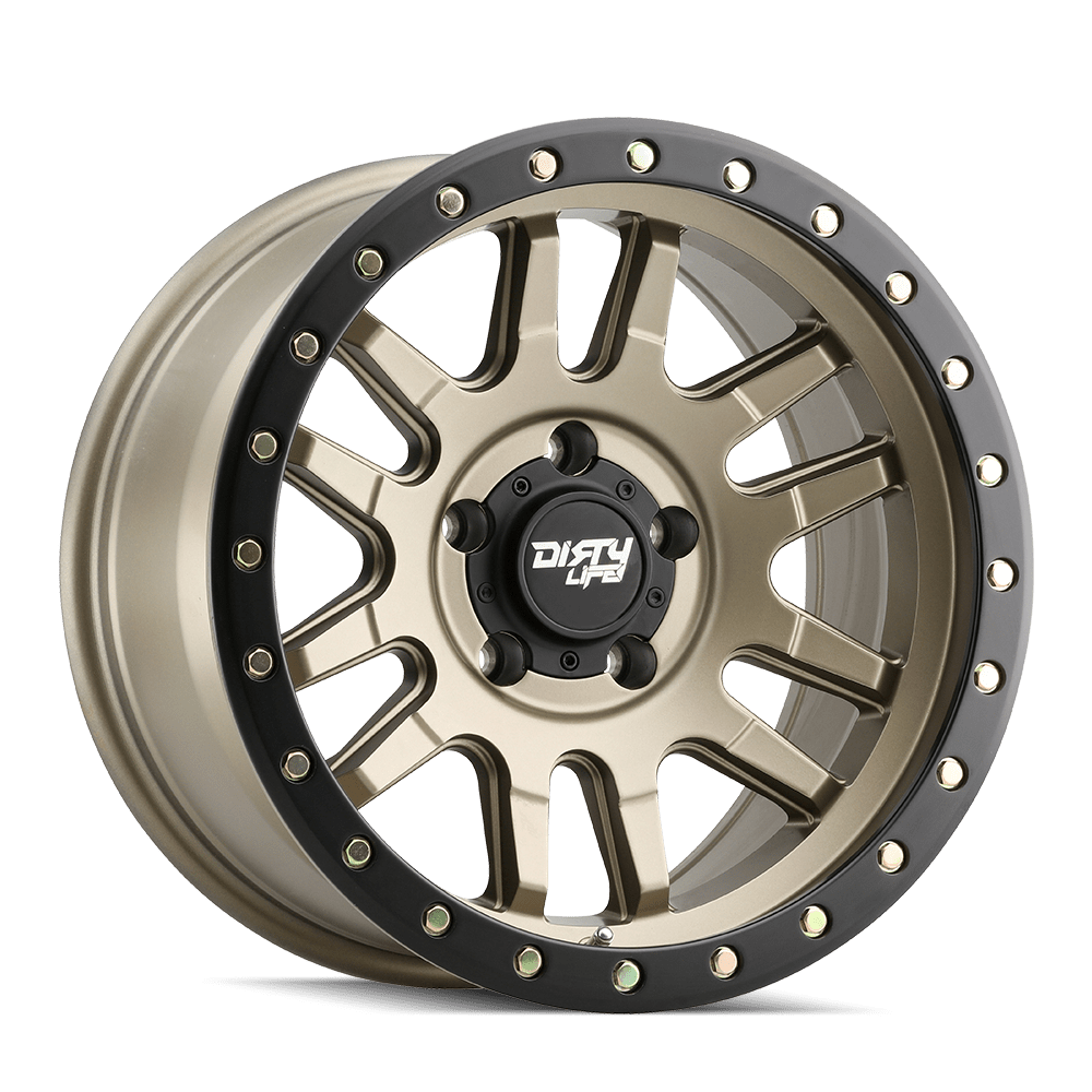 17x9 Dirty Life Canyon Pro Satin Gold Wheel 5x5 (-12mm)