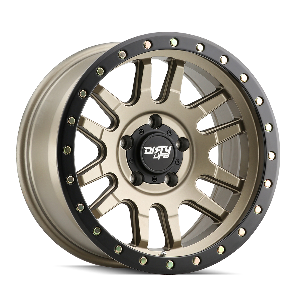 17x9 Dirty Life Canyon Pro Satin Gold Wheel 5x5 (-38mm)