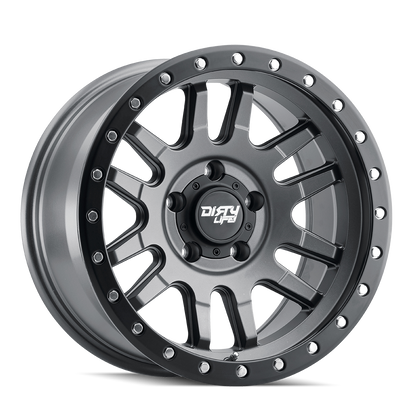 18x9 Dirty Life 9309 Canyon Pro Satin Graphite Black Ring Wheel 6x5.5 (20mm)