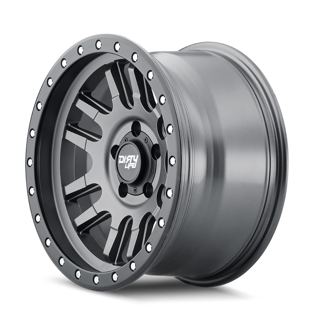 18x9 Dirty Life 9309 Canyon Pro Satin Graphite Black Ring Wheel 6x5.5 (20mm)