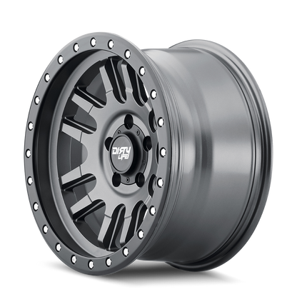 18x9 Dirty Life 9309 Canyon Pro Satin Graphite Black Ring Wheel 6x5.5 (20mm)