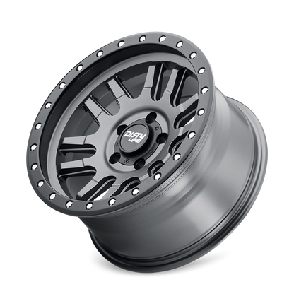 18x9 Dirty Life 9309 Canyon Pro Satin Graphite Black Ring Wheel 6x5.5 (20mm)
