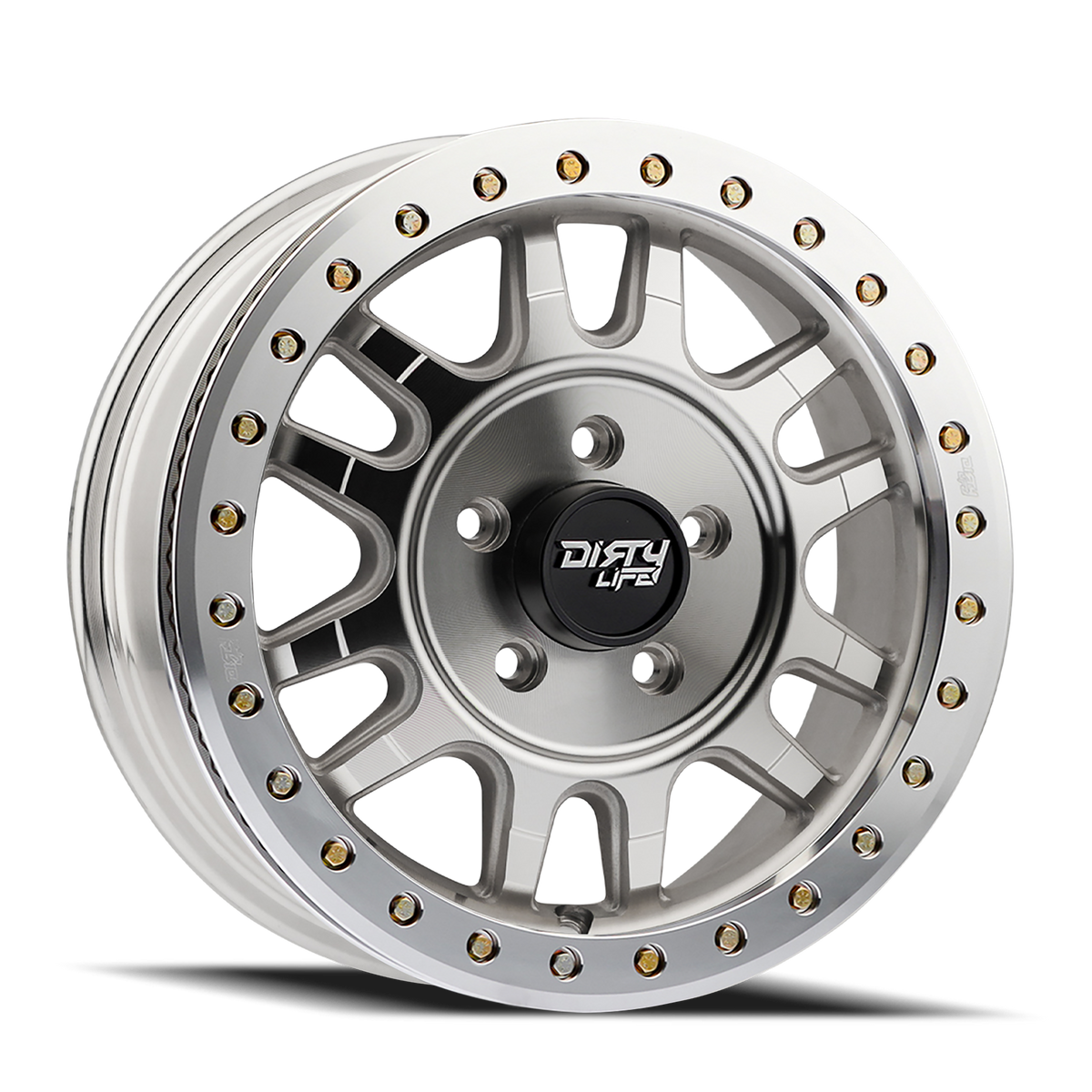 17x9 Dirty Life 9309 Canyon Pro Machined With Silver Window Wheel 6x135 (0mm)