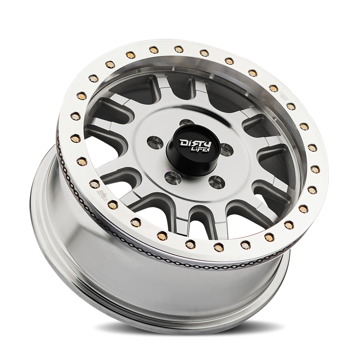 17x9 Dirty Life 9309 Canyon Pro Machined With Silver Window Wheel 6x5.5 (0mm)