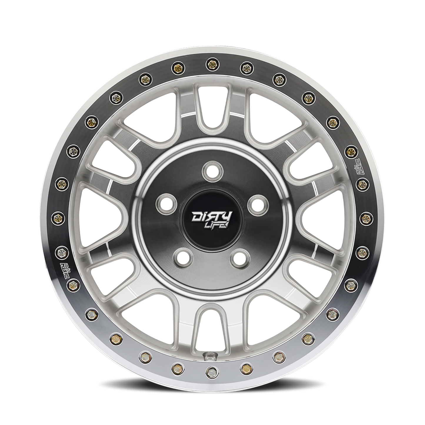 17x9 Dirty Life 9309 Canyon Pro Machined With Silver Window Wheel 6x135 (0mm)
