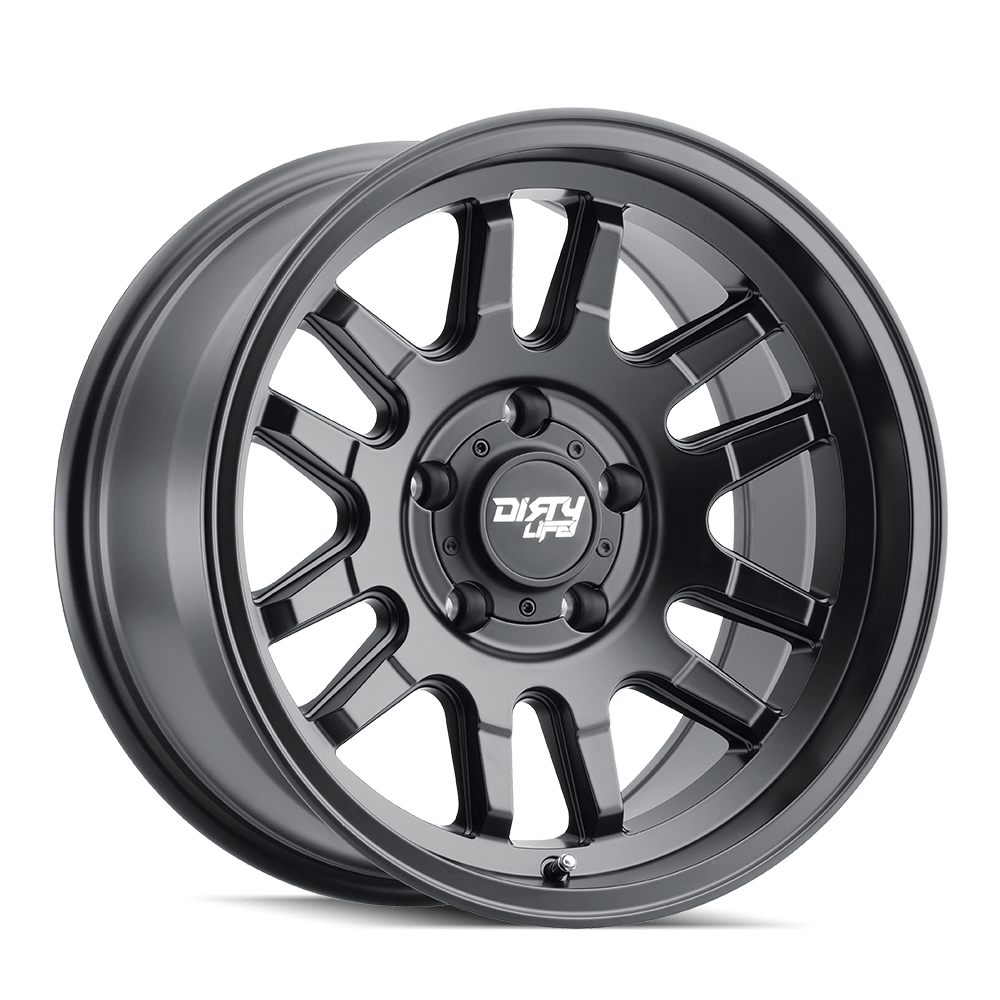 17x9 Dirty Life Canyon Matte Black Wheel 6x5.5 (-12mm)