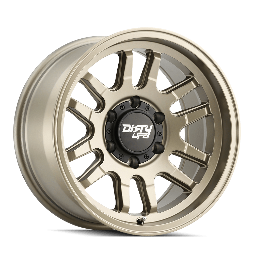 17x9 Dirty Life Canyon Satin Gold Wheel 5x5 (-38mm)