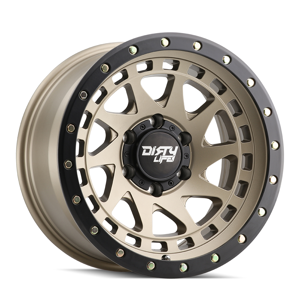 17x9 Dirty Life ENIGMA Pro Satin Gold Wheel 6x5.5 (-12mm)