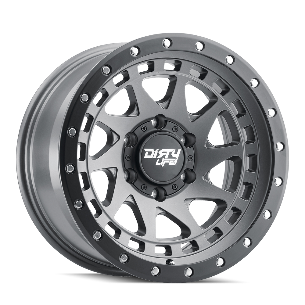 17x9 Dirty Life ENIGMA Pro Satin Graphite Wheel 6x135 (-12mm)