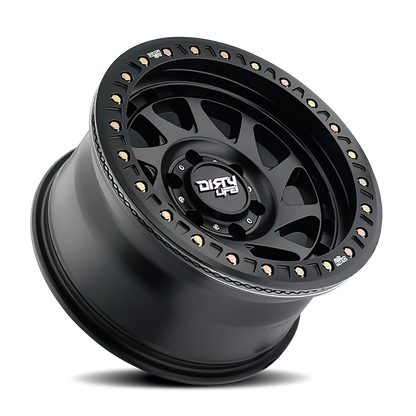 17x9 Dirty Life 9313 Enigma Race Matte Black BEADLOCK Wheel 6x5.5 (-38mm)