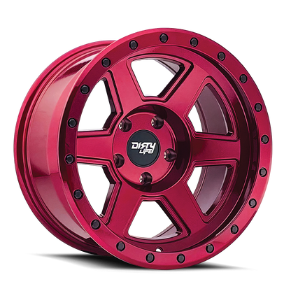 20x9 Dirty Life 9315 Compound Crimson Candy Red Wheel 5x5 (-12mm)