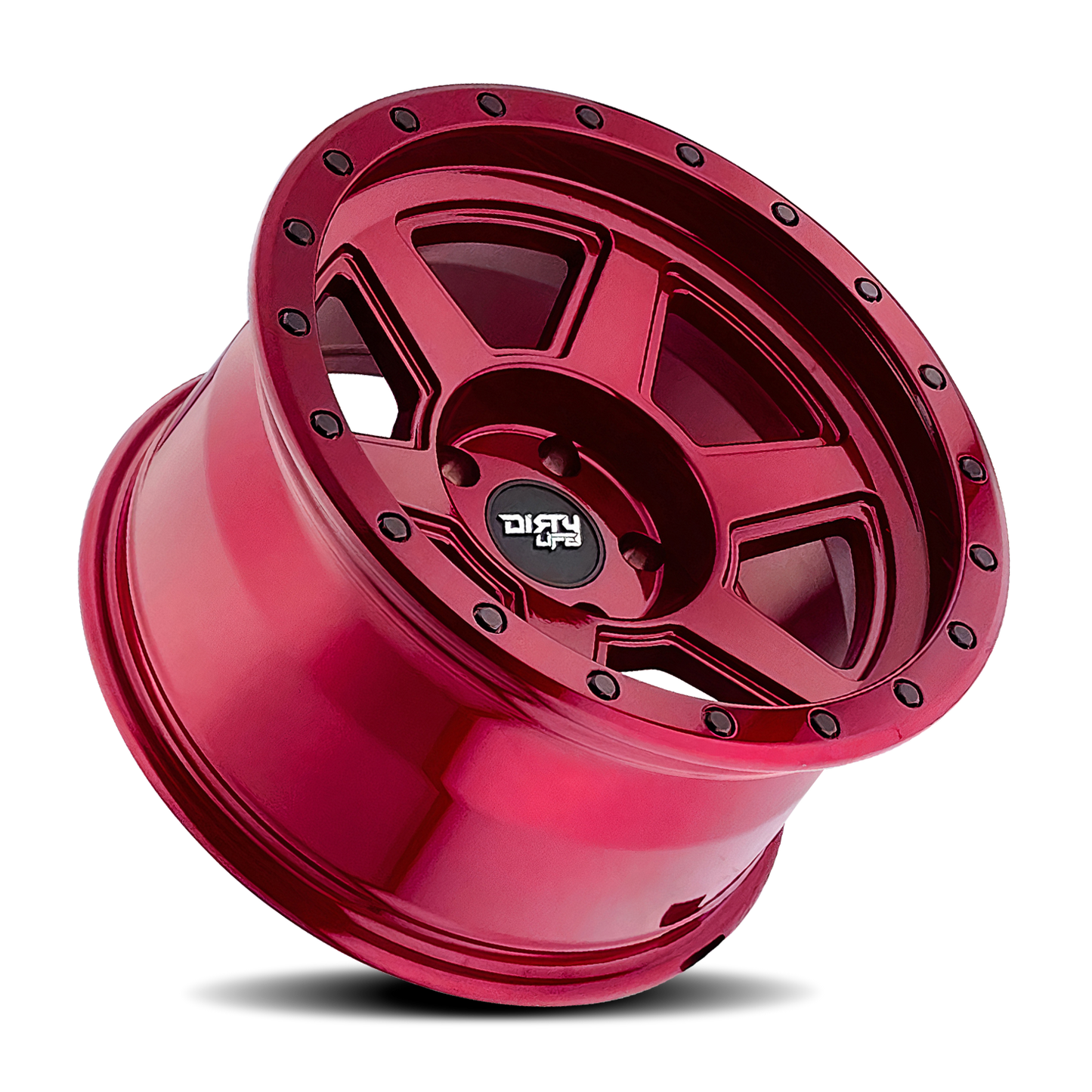 20x9 Dirty Life 9315 Compound Crimson Candy Red Wheel 5x5 (-12mm)