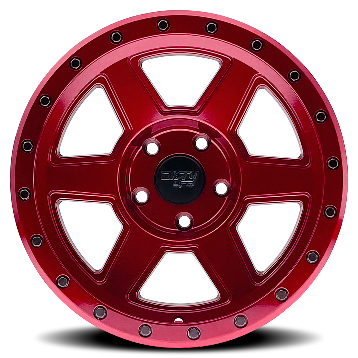 20x10 Dirty Life 9315 Compound Crimson Candy Red Wheel 8x6.5 (-25mm)