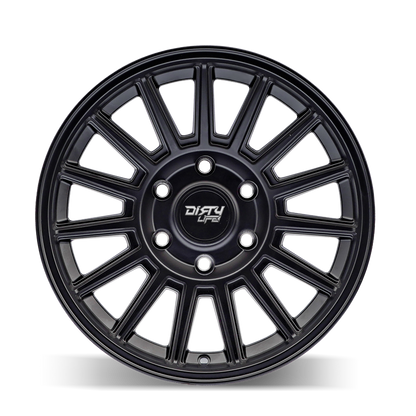 17x8.5 Dirty Life 9316 Journey Matte Black Wheel 6x5.5 (0mm)