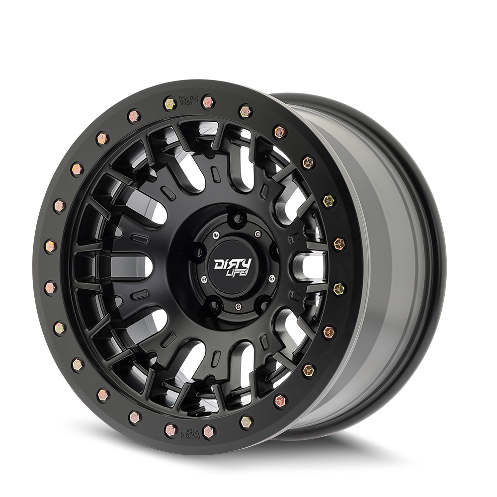 17x9 Dirty Life 9317 DT-3 Satin Black Wheel 5x5 (-38mm)