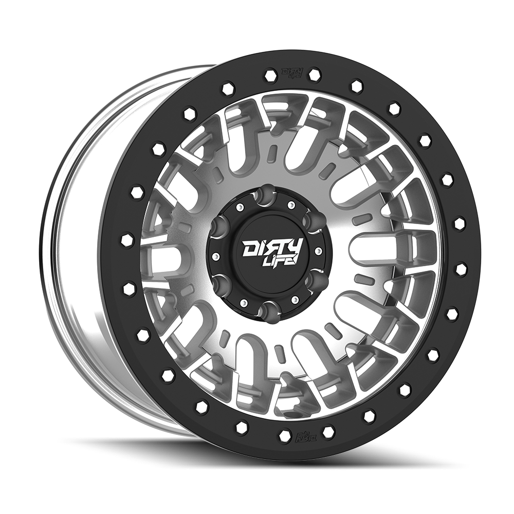 17x9 Dirty Life 9317 DT-3 Machined Wheel 6x5.5 (-12mm)