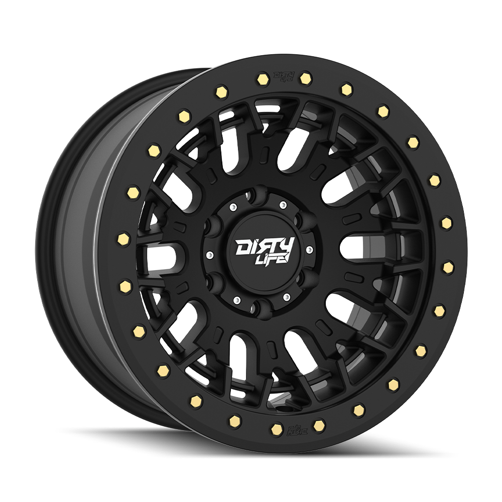 17x9 Dirty Life 9317 DT-3 Satin Black Wheel 6x5.5 (-12mm)